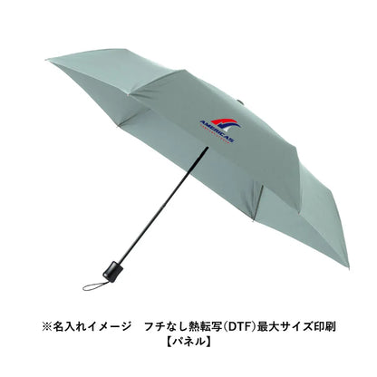 ひと振り雨粒サラッとUV折りたたみ傘　名入れイメージ　フチなし熱転写最大サイズ印刷　パネル