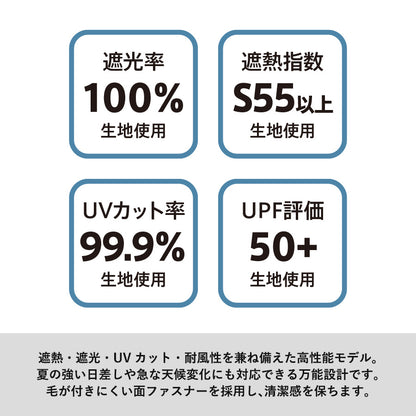 シルバーコーティング遮熱遮光折りたたみ傘は遮熱、遮光、UVカット、耐風性を兼ね備えた高性能モデルです