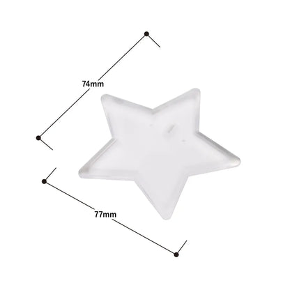 ライティングバッジ　星形　クリア