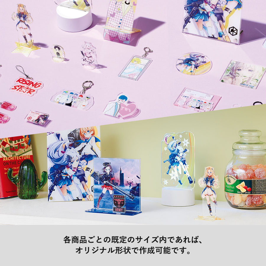 ポップアップアクリルクリップ