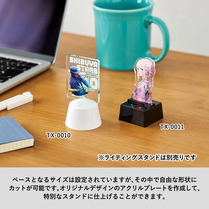 アクリルライティングスタンド　ラウンド用プレート