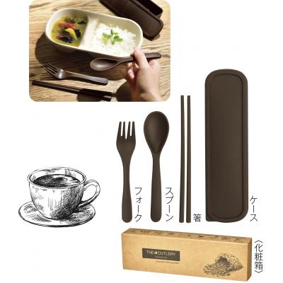 ザ・カトラリー（コーヒーグラウンド配合）＃ｓｕｓｔａｉｎａｂｌｅの使用例と中身のイメージ