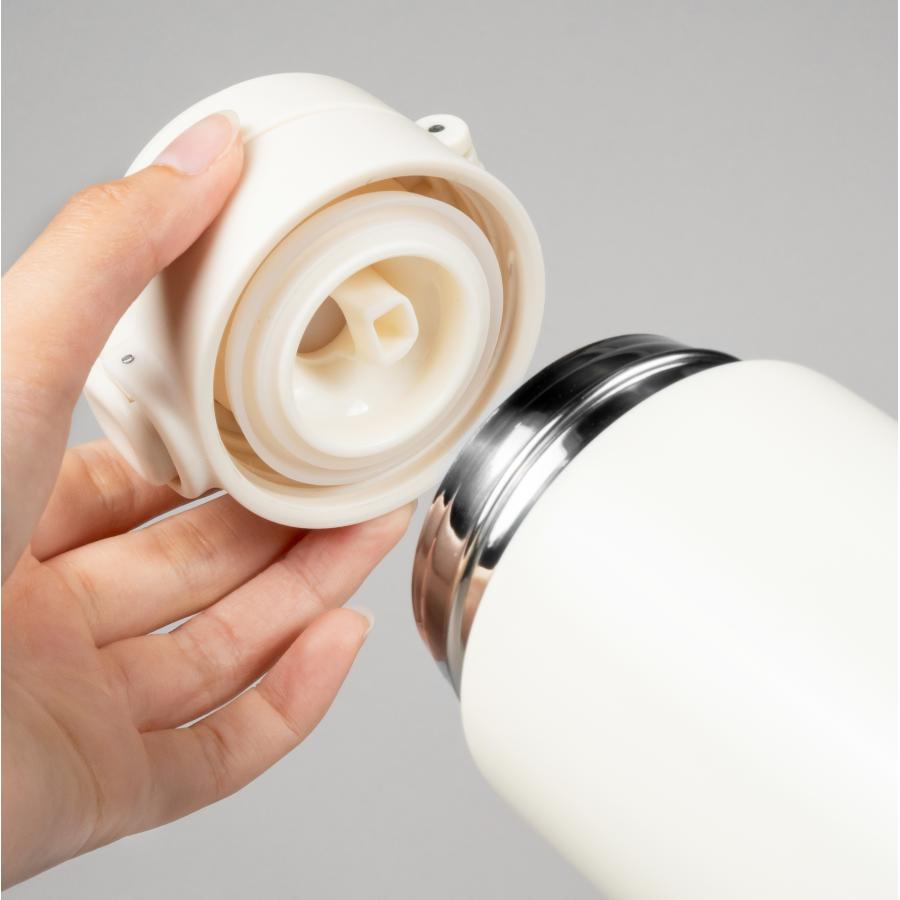 ワンタッチ真空ステンレスボトル300ml　本体とフタ