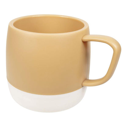 ダブルウォールツートンマグカップ250ml　ブラウン　斜め