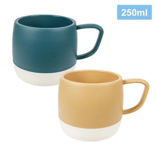 ダブルウォールツートンマグカップ250ml　２色展開