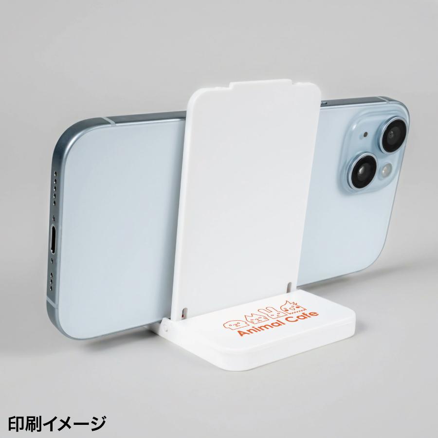 モバイルスタンドフセンに名入れしたイメージ
