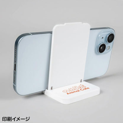 モバイルスタンドフセンに名入れしたイメージ