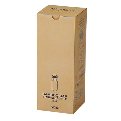 バンブーキャップ付き真空ステンレスボトルの外装化粧箱の画像