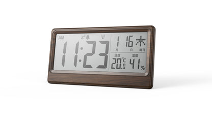 温湿度表示付き電波時計  アップ