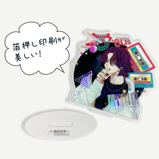 箔押しアクリルスタンド