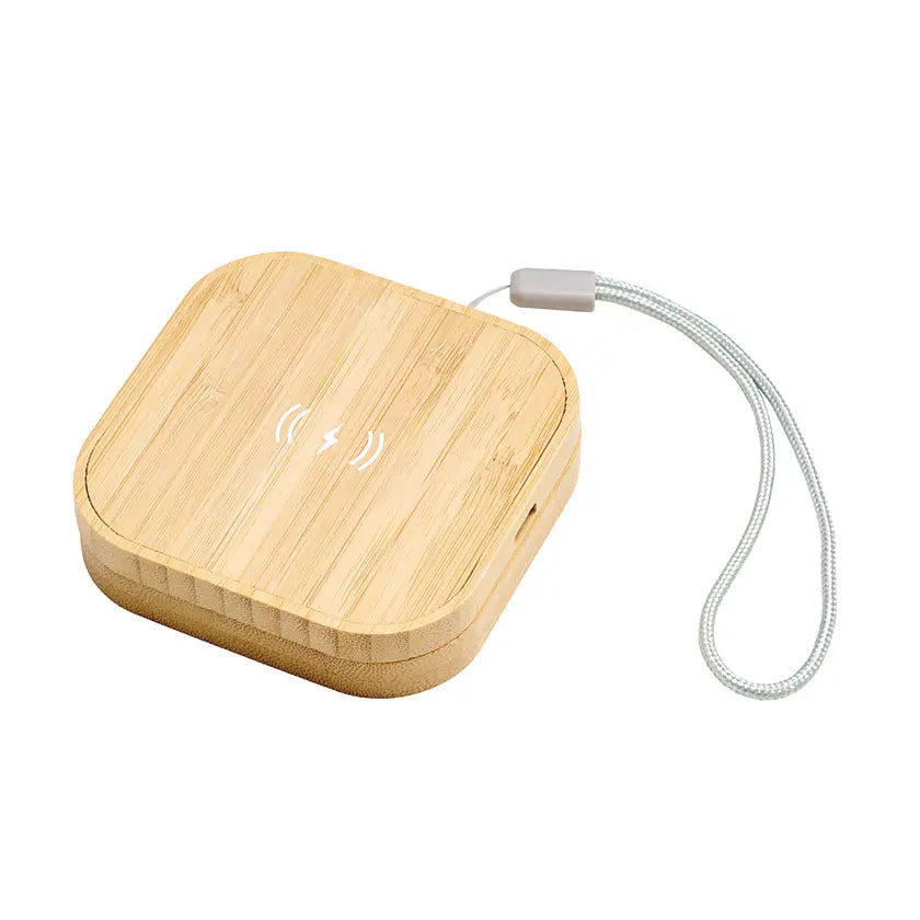 バンブーワイヤレス充電器＆ケーブルセット