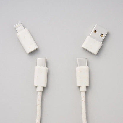 バンブーワイヤレス充電器＆ケーブルセットのケーブル