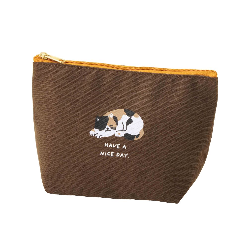 キャット・タイム／ポーチ　ブラウン