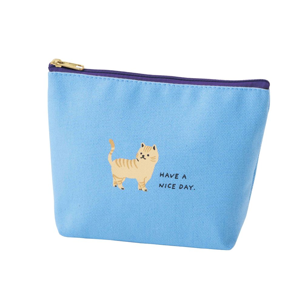 キャット・タイム／ポーチ　ブルー