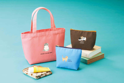 【キャット・タイム】おでかけバッグ 同シリーズのポーチもあります