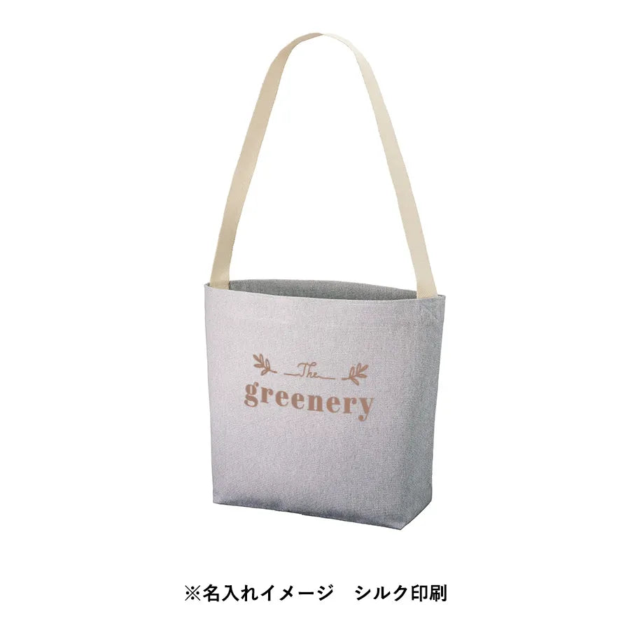 シャンブリックキャンバスショルダートート　シルク印刷イメージ