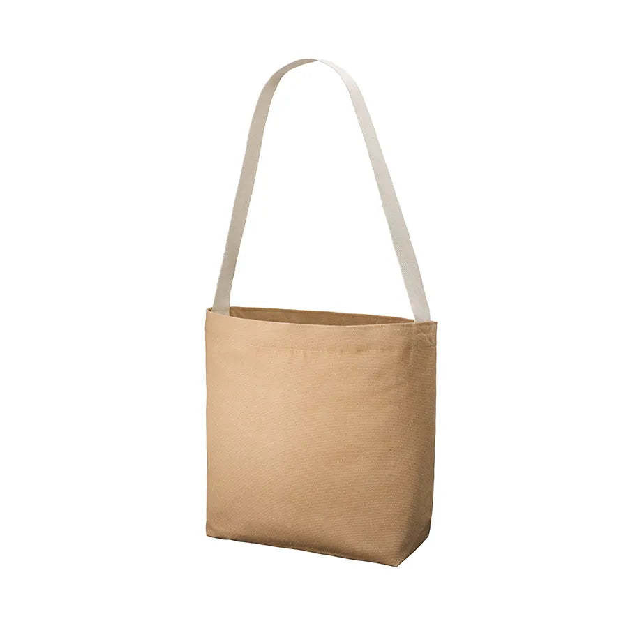 シャンブリックキャンバスショルダートート　ベージュ