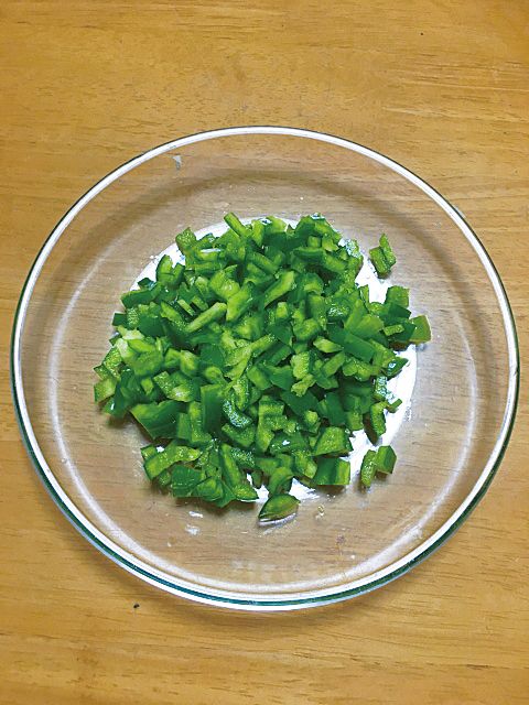 チョップ・ザ・シェフ／フードチョッパー　みじん切りイメージ(ピーマン)