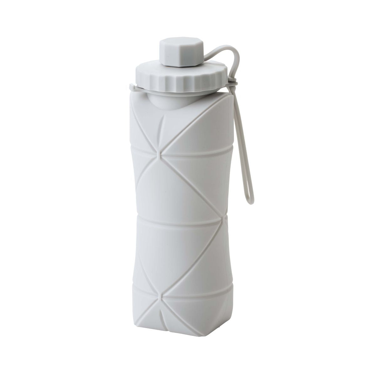 コルン／シリコン折りたたみボトル６００ｍｌ　ホワイト