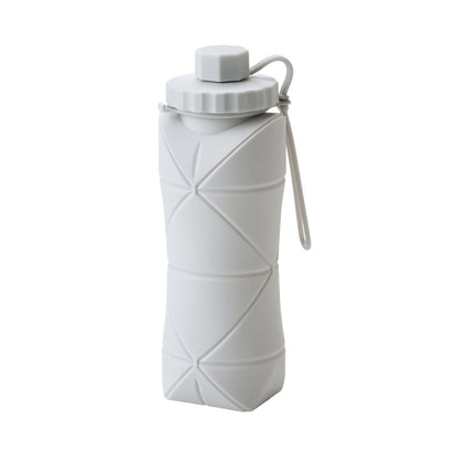コルン／シリコン折りたたみボトル６００ｍｌ　ホワイト