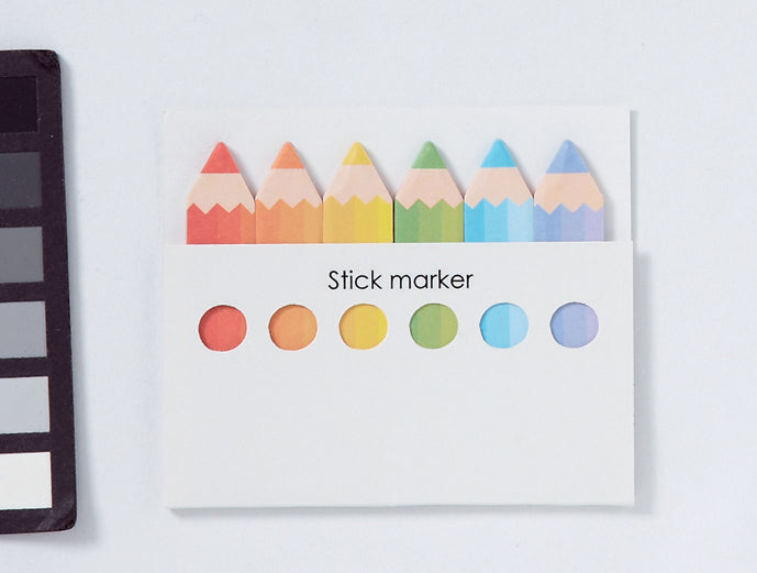 色鉛筆型ふせん　アップ画像