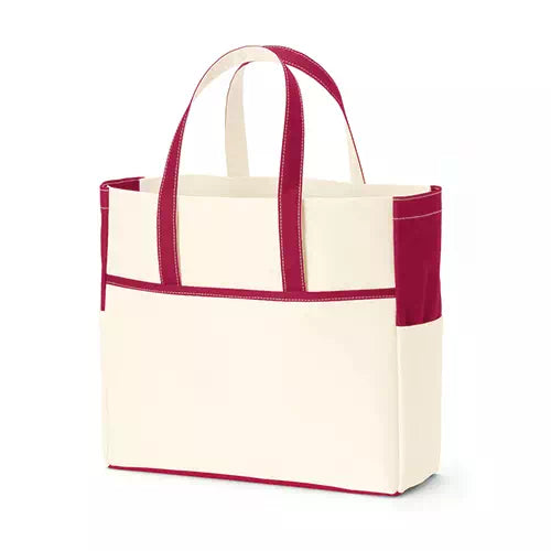 コンビカラートート　ワインレッド