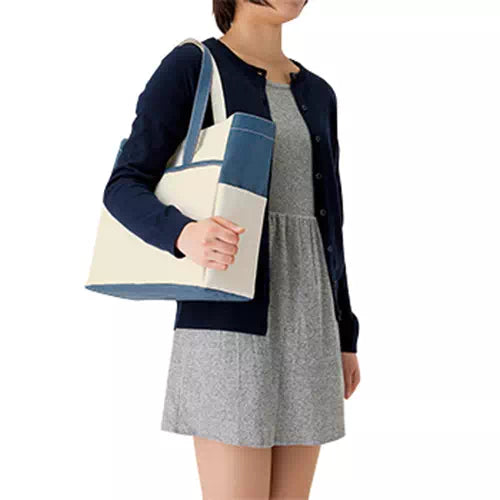 コンビカラートート　肩掛けイメージ