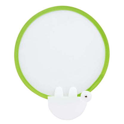 小さくたためる！ポケットうちわ１枚　＃ＣＯ２排出権付　グリーン