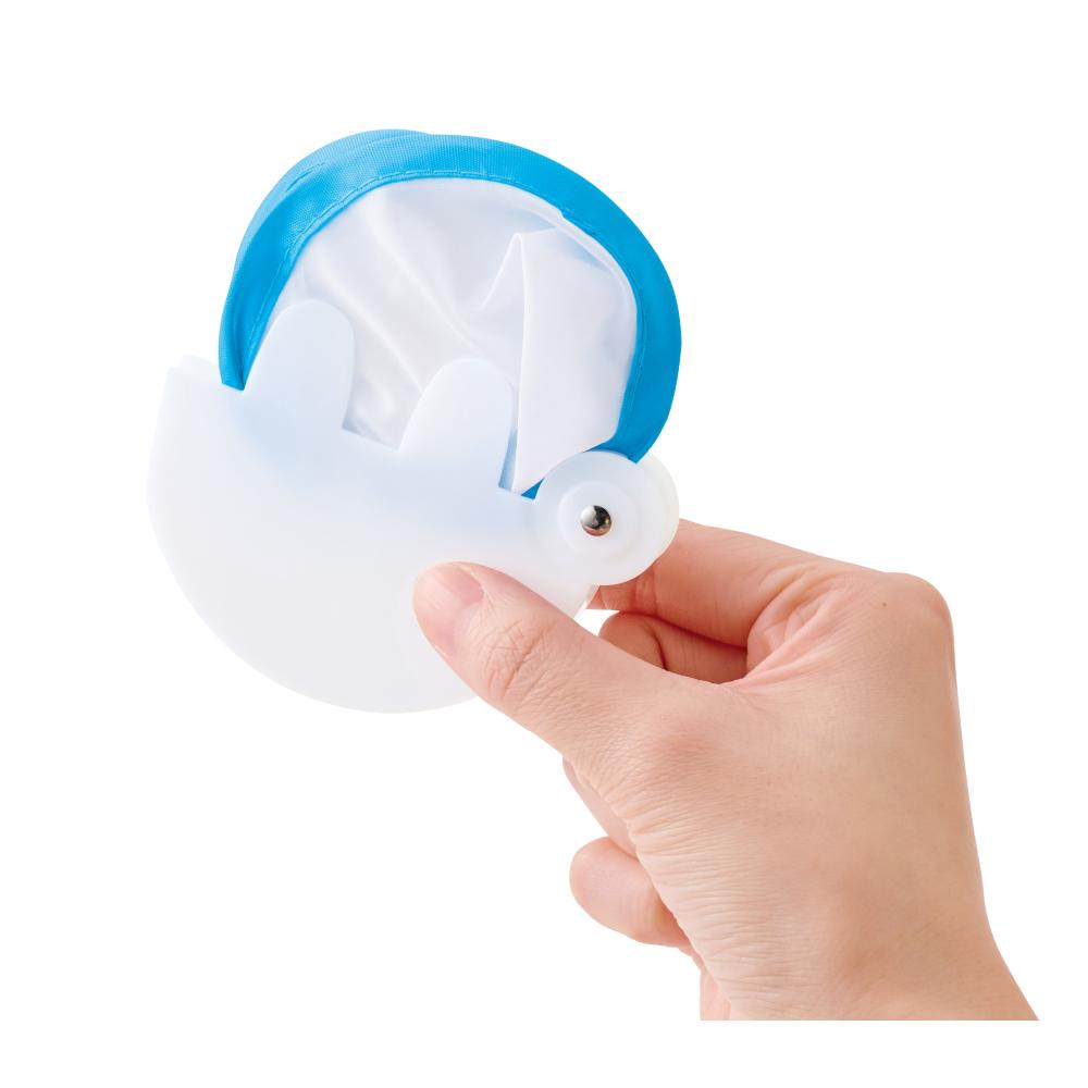 小さくたためる！ポケットうちわ１枚　＃ＣＯ２排出権付　サイズ感