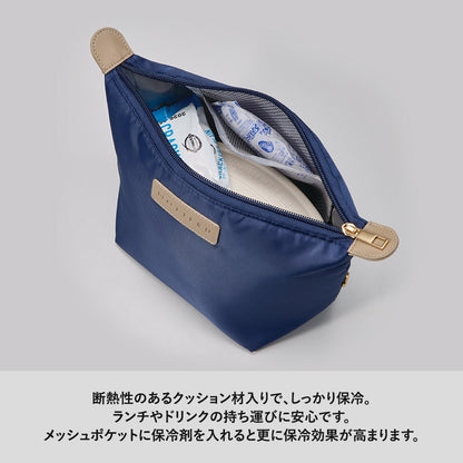 クーラーランチポーチ　断熱性のあるクッション素材でしっかり保冷