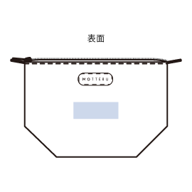 クーラーランチポーチ　名入れ箇所イメージ