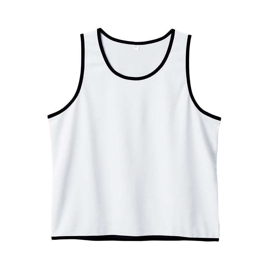 カスタムデザインポリエステルドライビブス　ホワイト