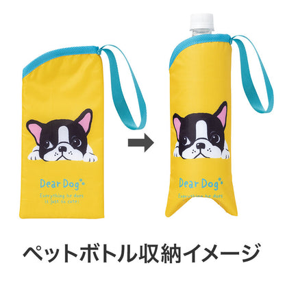 ディアドッグ 保冷ペットボトルポーチ　ペットボトル収納イメージ(フレンチブルドッグ)