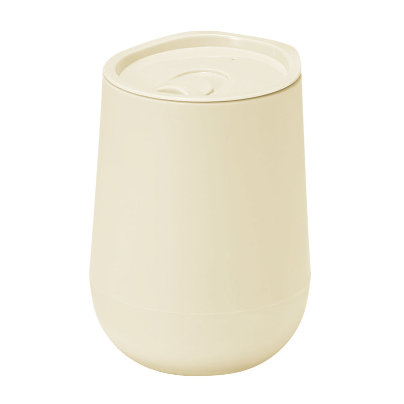 蓋付き二重構造ラウンドタンブラー【色指定可】　ベージュ