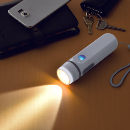 ダイナモ＆ＵＳＢ充電ライト　使用イメージ　ライト点灯時