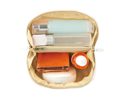 エルジール／大きく開いてたっぷり入るポーチ　たっぷり収納できます