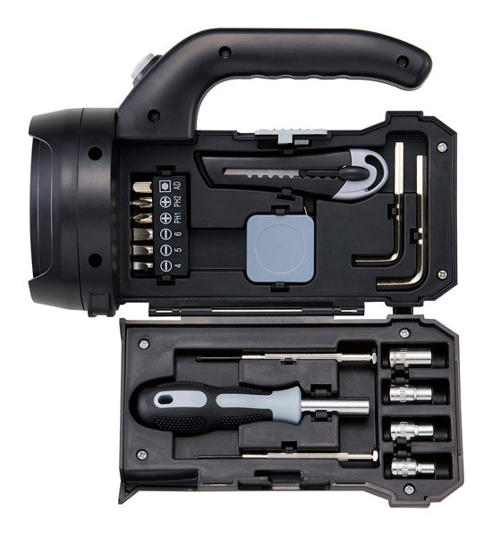 工具付懐中ライト　内臓イメージ