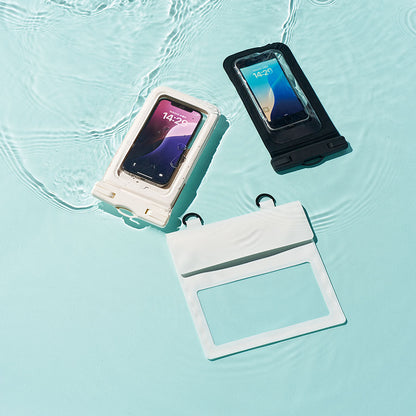水に浮くモバイルウォータープルーフポーチカラー比較