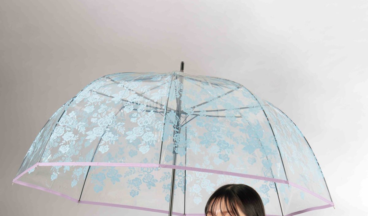 フラワーレース／ドーム型ジャンプ傘  使用イメージ