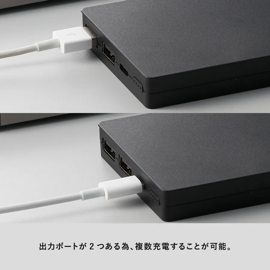 全面印刷できるモバイルチャージャー10000　複数充電可能