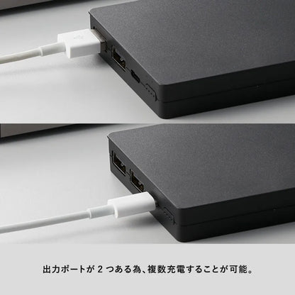 全面印刷できるモバイルチャージャー10000　複数充電可能