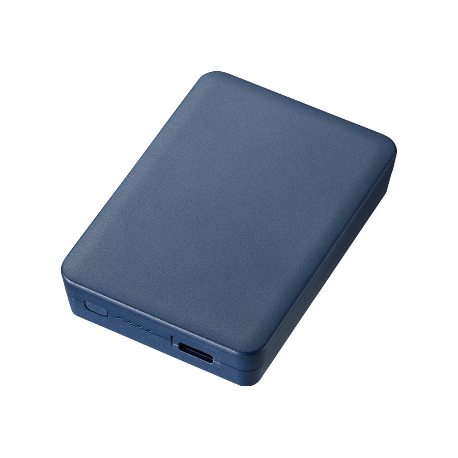 全面印刷できるモバイルチャージャー2500　スクエア　ネイビー