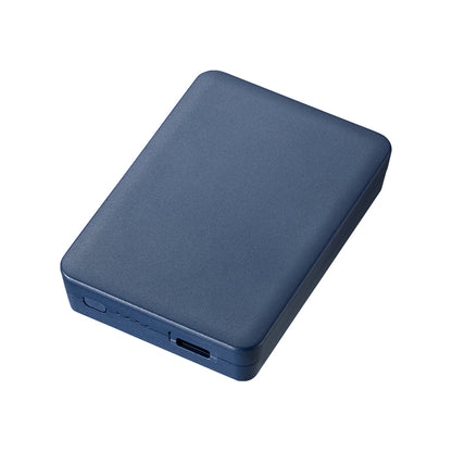 全面印刷できるモバイルチャージャー2500　スクエア　ネイビー