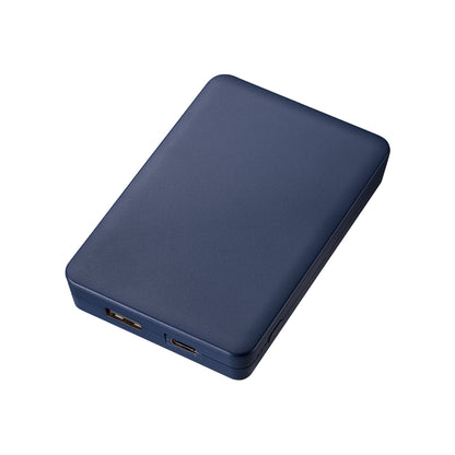 全面印刷できるモバイルチャージャー4000　スクエア　ネイビー