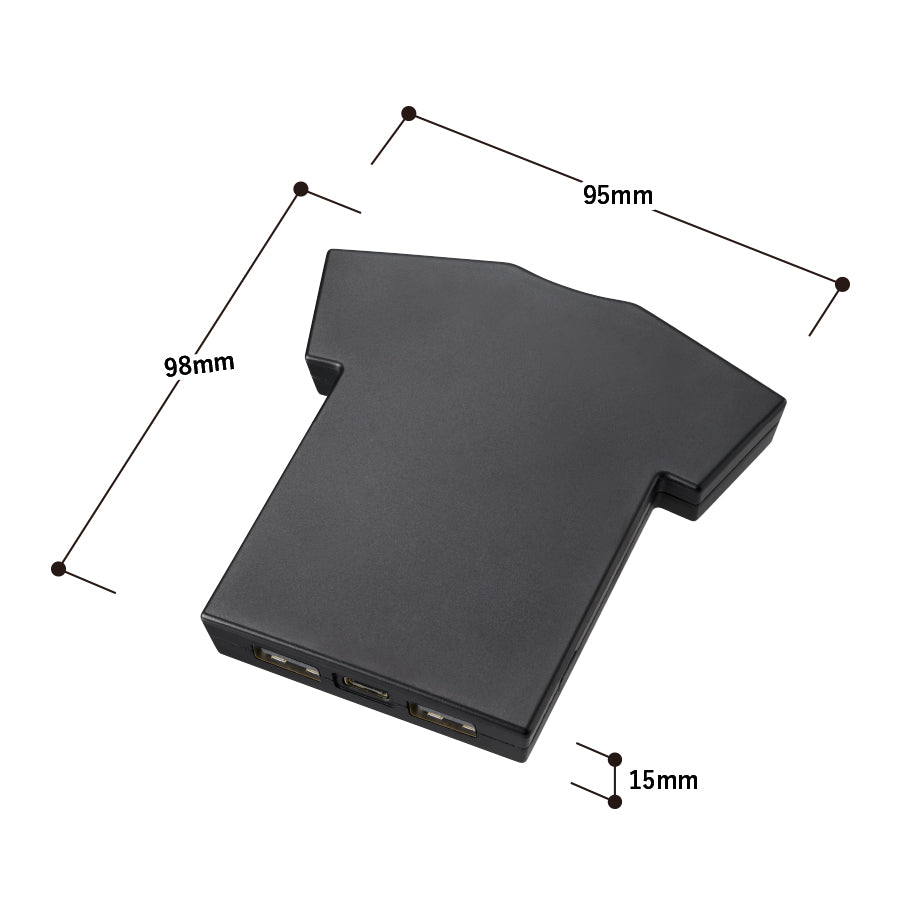 全面印刷できるモバイルチャージャー5000　Ｔシャツ　サイズ