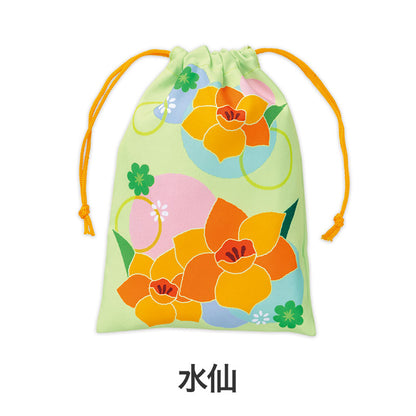 はなわらい 巾着袋　水仙