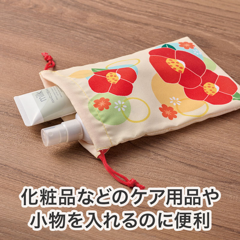 はなわらい 巾着袋　小物入れに