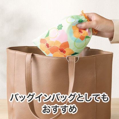 はなわらい 巾着袋　バッグインバッグとして