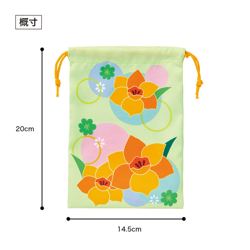はなわらい 巾着袋　大きさ