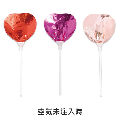 ハート スティックバルーン　空気未注入時
